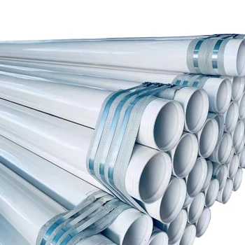 Large diameter plastic coated straight seam steel pipe