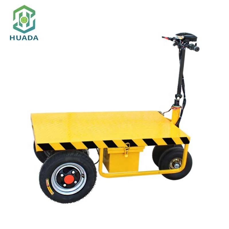 Factory Direct Sales Small Trolley with Heavy Load Four Wheel Electric Truck with Seat