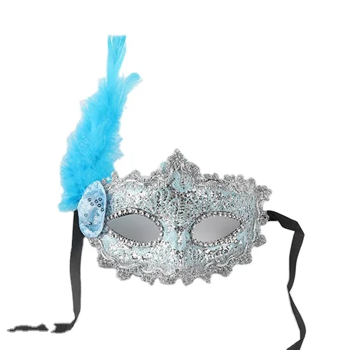 high quality fancy dress party carnival lady feather party masks