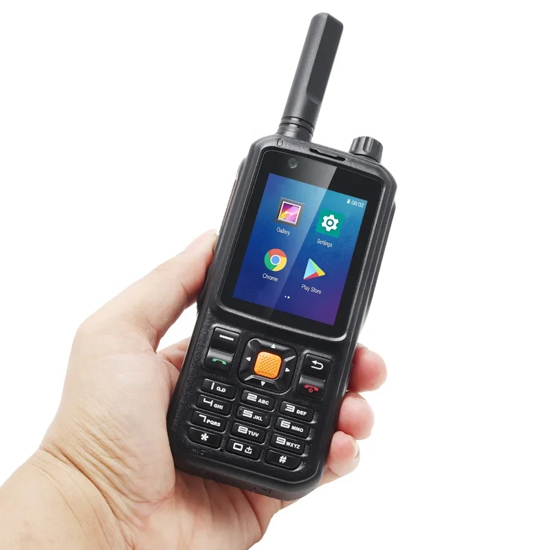 Source UNIWA F100 IP54 Waterproof rugged Android sim card walkie talkie  long range zello 4G walkie talkie radio phone on