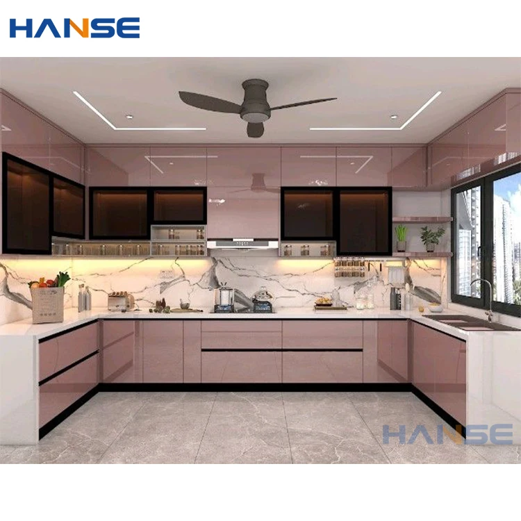 modern style kitchen cabinet set design