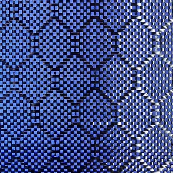 Blue aramid carbon fiber hybrid cloth honeycomb carbon fabric