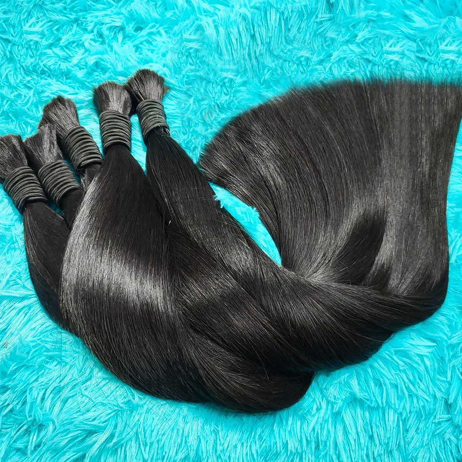 100% Virgin Human Hair Bulk Extension Loose Body Wave Bulk Weben fir Flechten_voghion.com