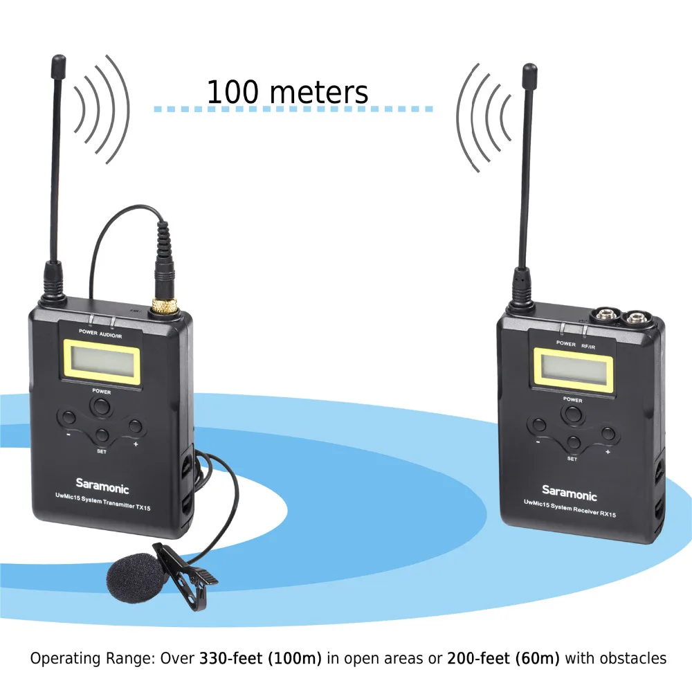 Saramonic・UwMic15B UwMic15 16-Channel UHF Wireless Lavalier System | Saramonic