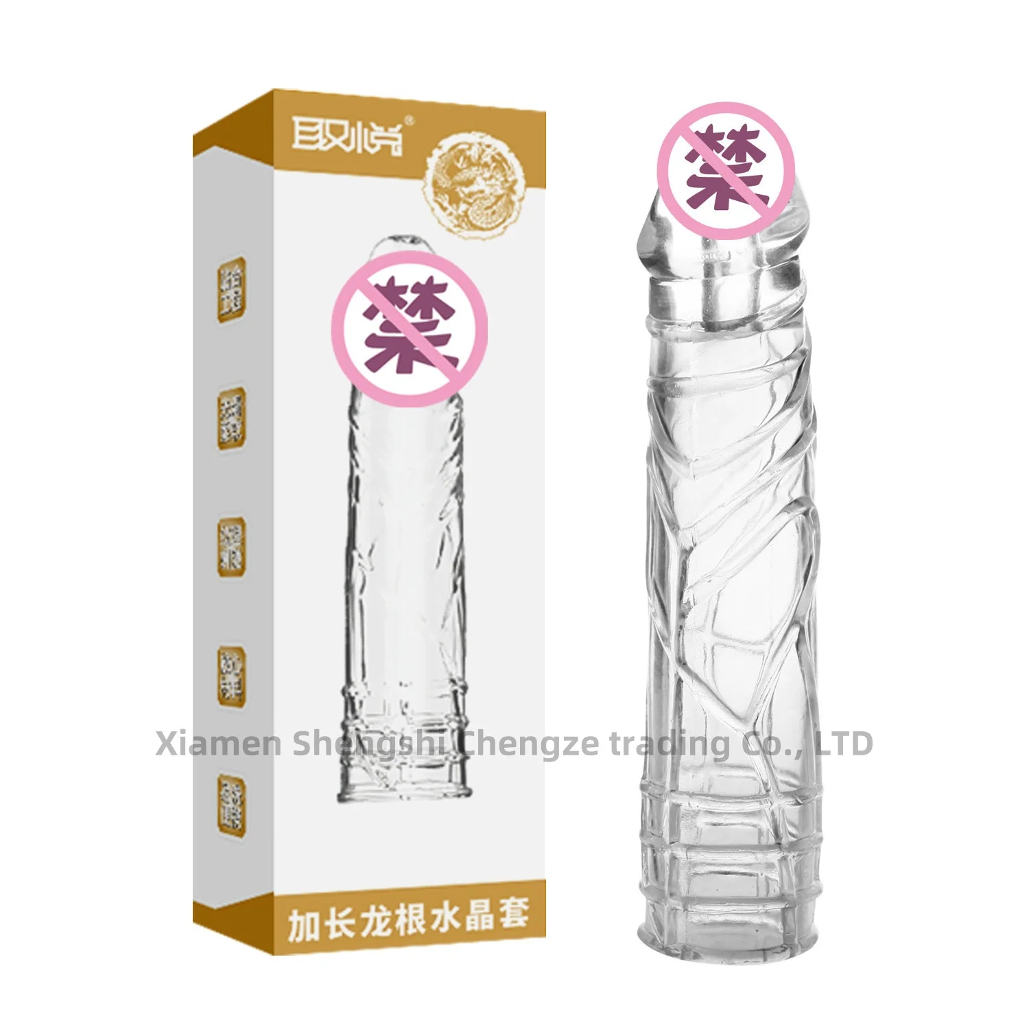 Men's Dragon Crystal Clear Magic Condom Sex Toys with Unique Design