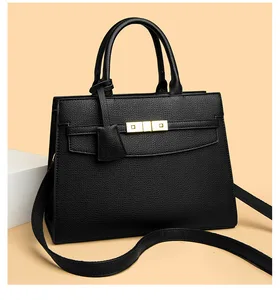 China Wholesale Private Label PU Leather Female Elegant Women's Shoulder Crossbody Bag Luxurious Designer Ladies's Handbag