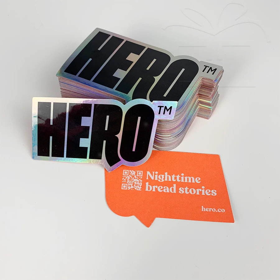 Uv Resist Waterproof Rainbow Silver Laser 3 D Hologram Sticker Uv Proof