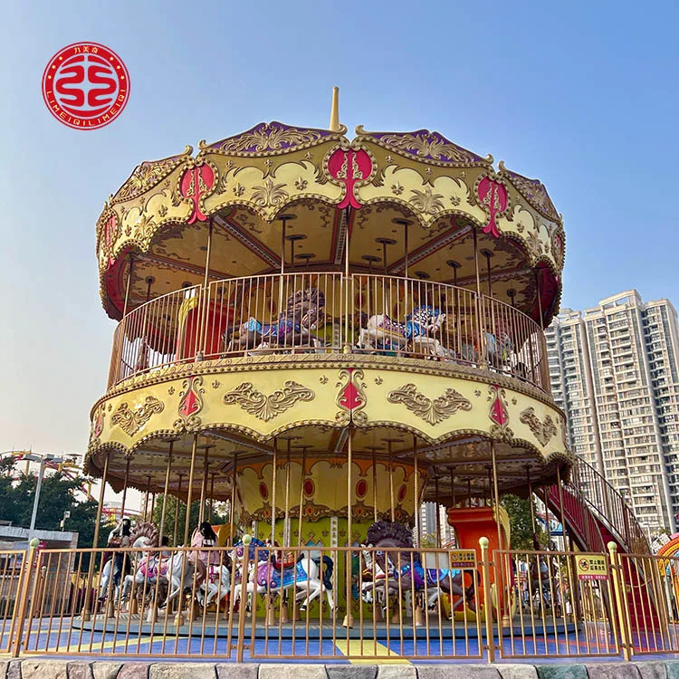 遊園地向け子供用回転木馬 - 商業用および家庭用屋内電動グラス