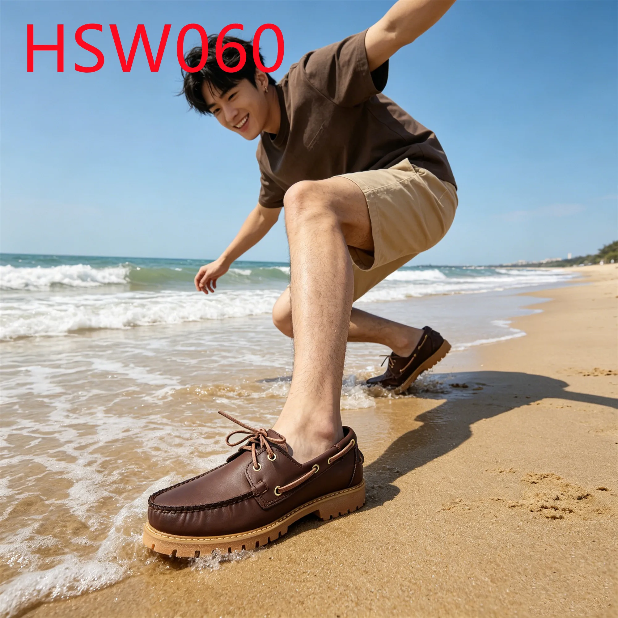 HY,Weekend Escape Non-chafing Feet Odor-free Boat Shoes Popular in Europe Anti-Abrasion Rubber Sole Versatile Loafer ShoesHSW060