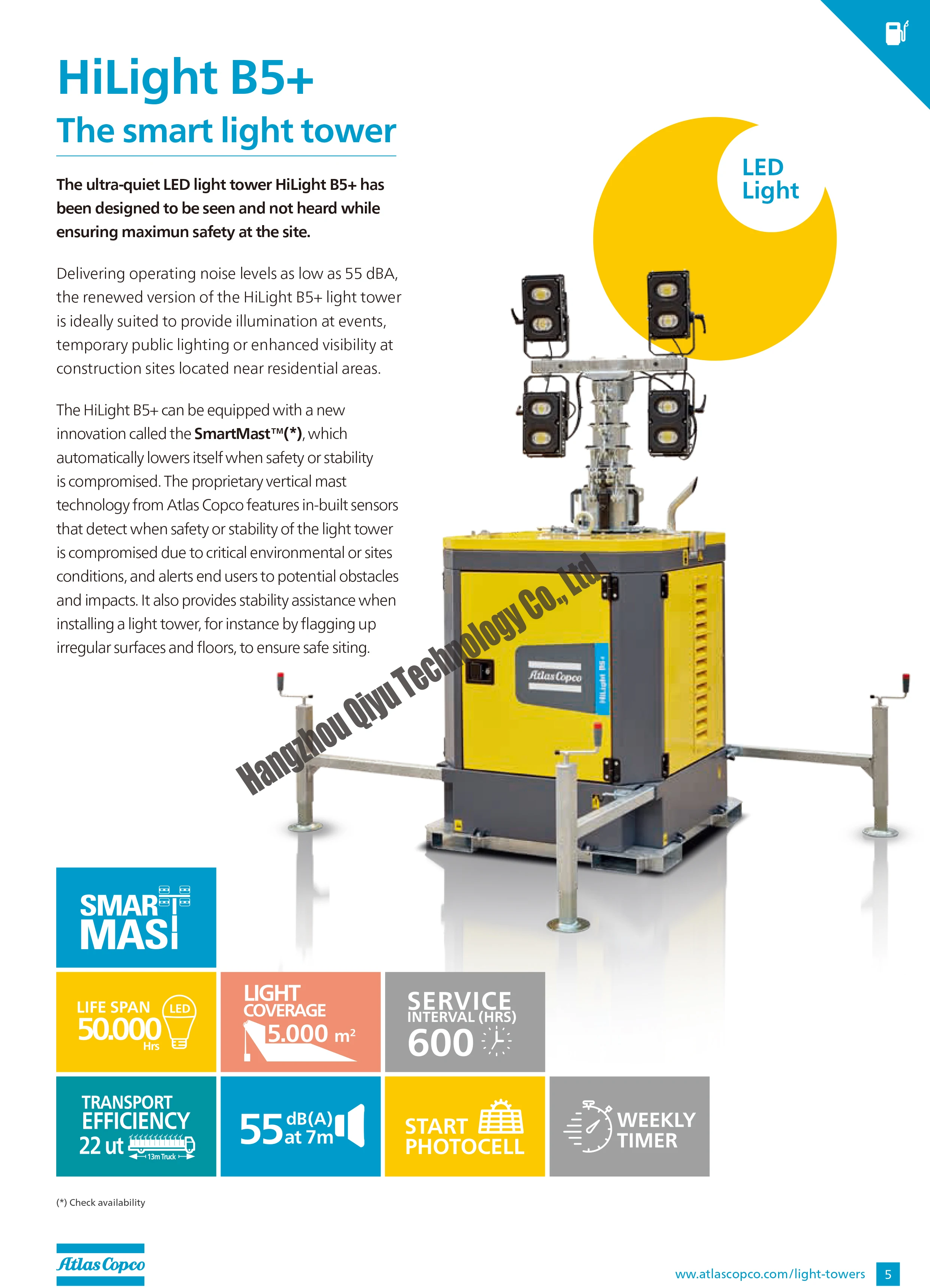 Atlas Copco Metal Halide Hilight V4 V4W Light Towers