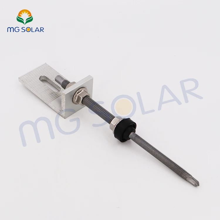 Solar Panel Roof Mounting Bracket Hanger Bolt with L Foot Mount Kit for Steel Purlin