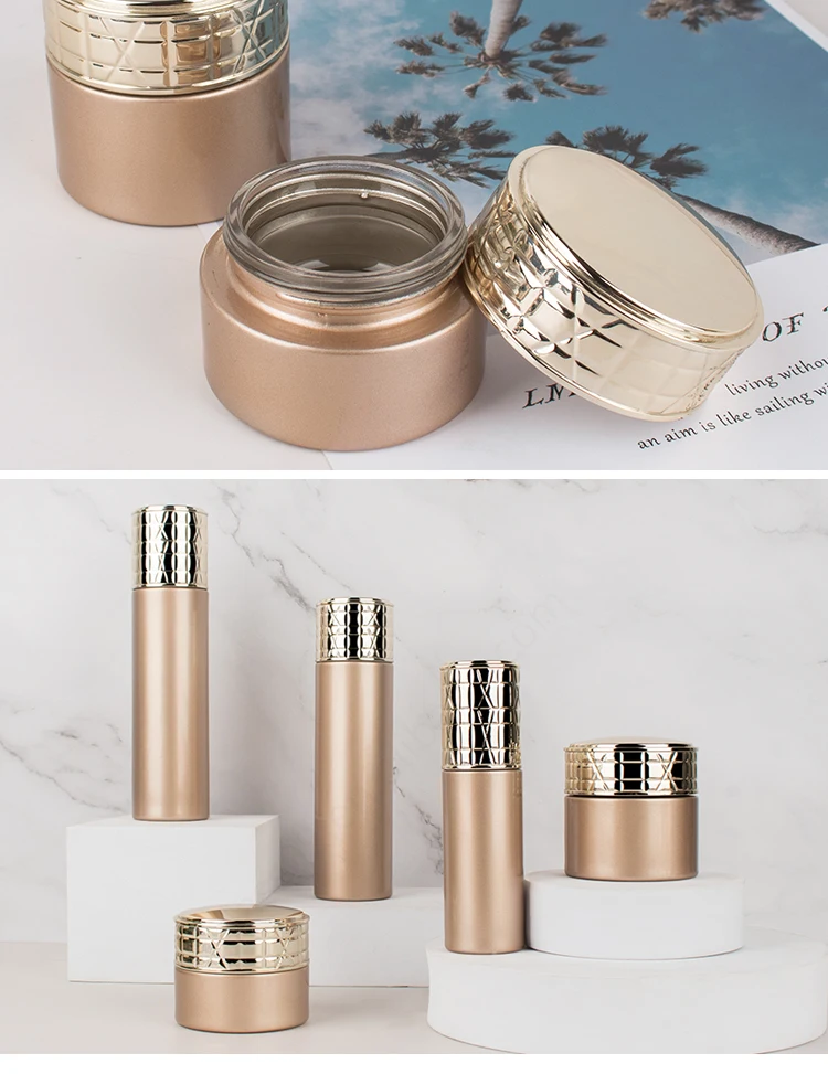 30g 50g 40ml 100ml 120ml skin care products cream lotion cosmetics packaging containers glass jar bottle set supplier