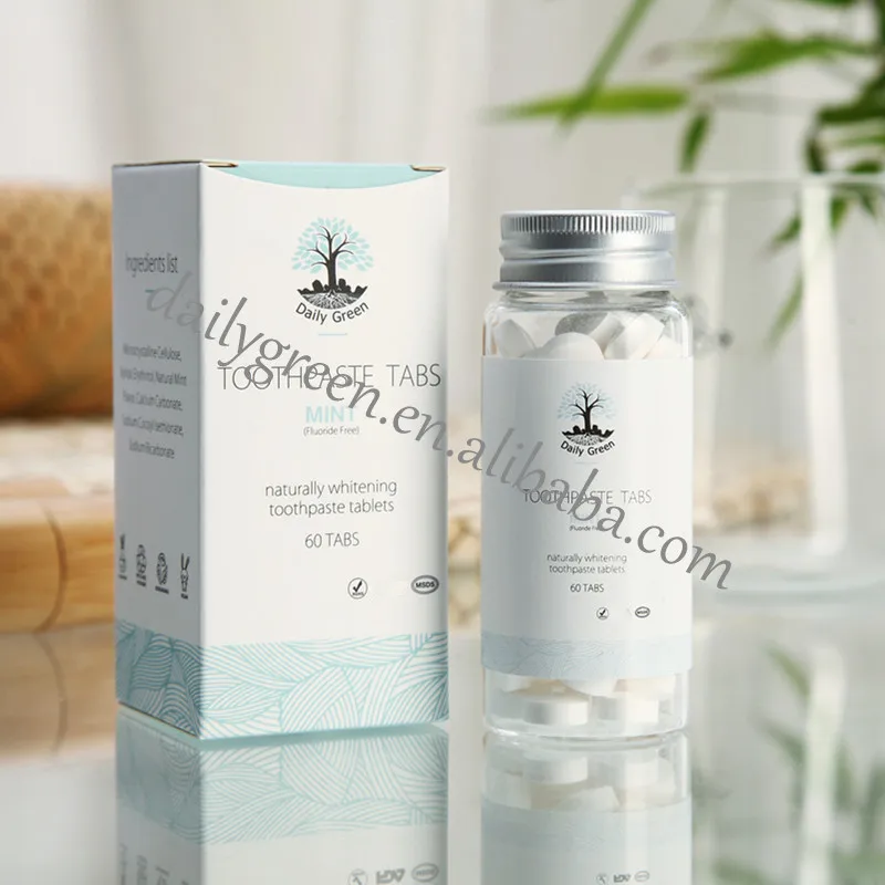 Biodegradable Package Hotel Toothpaste Tablets With Fluoride Wholesale
