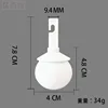 White spherical hook rotating head