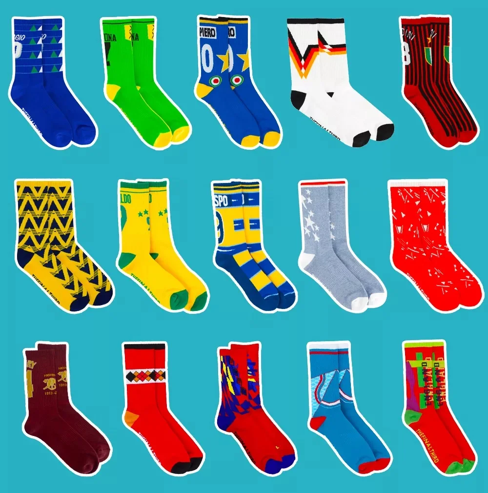 High Quality Low Moq Custom Logo Solid Socks Custom Colorful Men 100