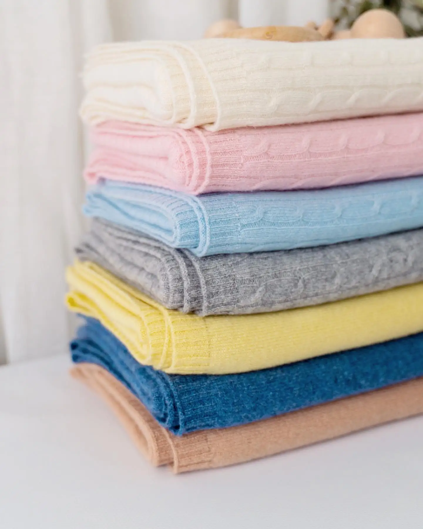 Super Soft Pure Cashmere Blanket Newborn Baby Cashmere Swaddle Wrap