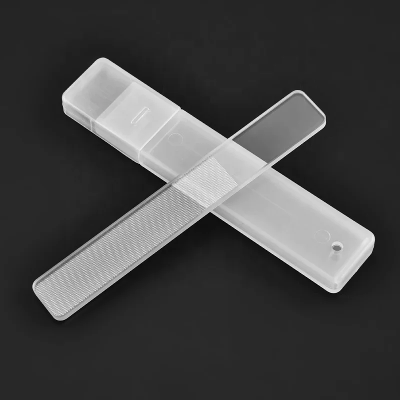 Hot Selling in America Colorful Glass Nail Shiner with Print