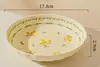 yellow 7 inch plate