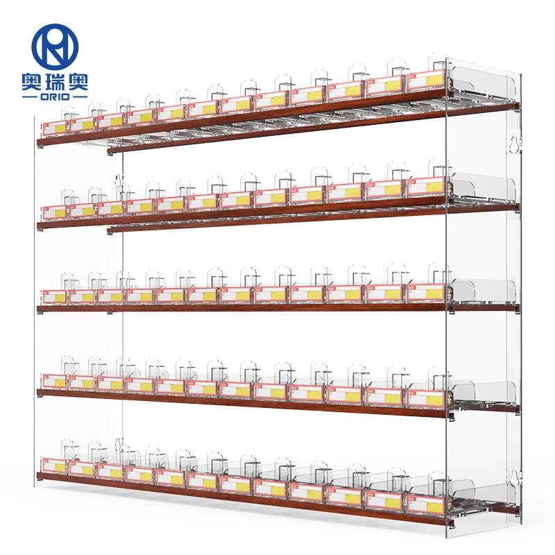Customized Used Cigarette Display Racks for Sale Cigarette Rack Display Plastic Racks for Convenience Stores