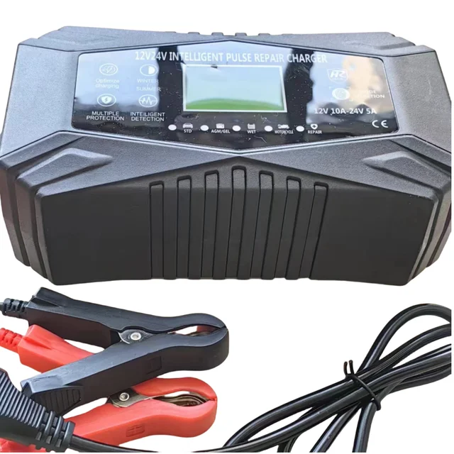 OEM Smart 12 volt 6amp battery charger automatic AGM GEL WET  lead acid battery chargers  for car motorcycle
