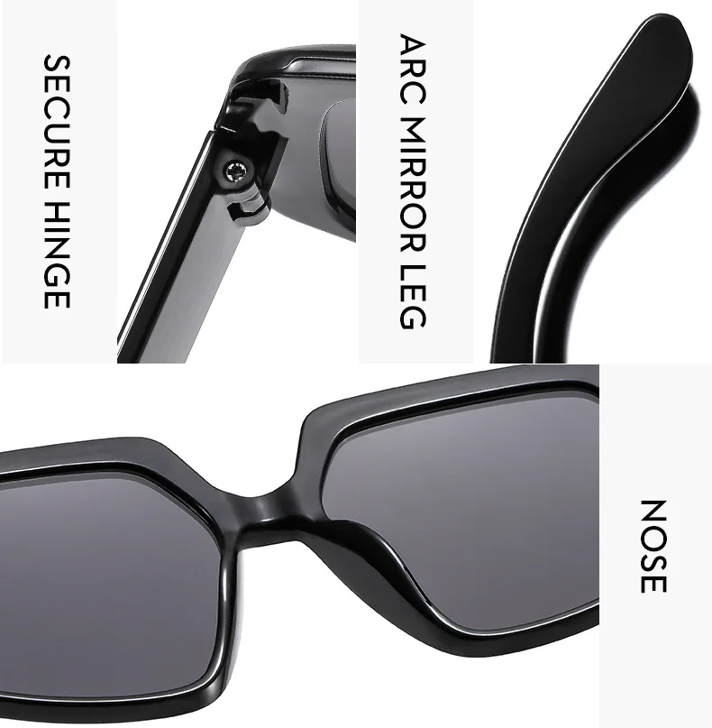 2024 New Irregular Large Frame Sunglasses High Quality Fashion Retro