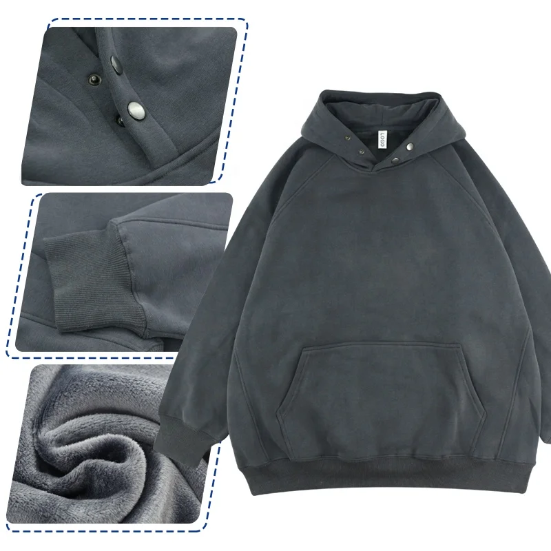 Wholesale 550 Gsm Heavyweight Pullover Sweatshirt Oversized 100
