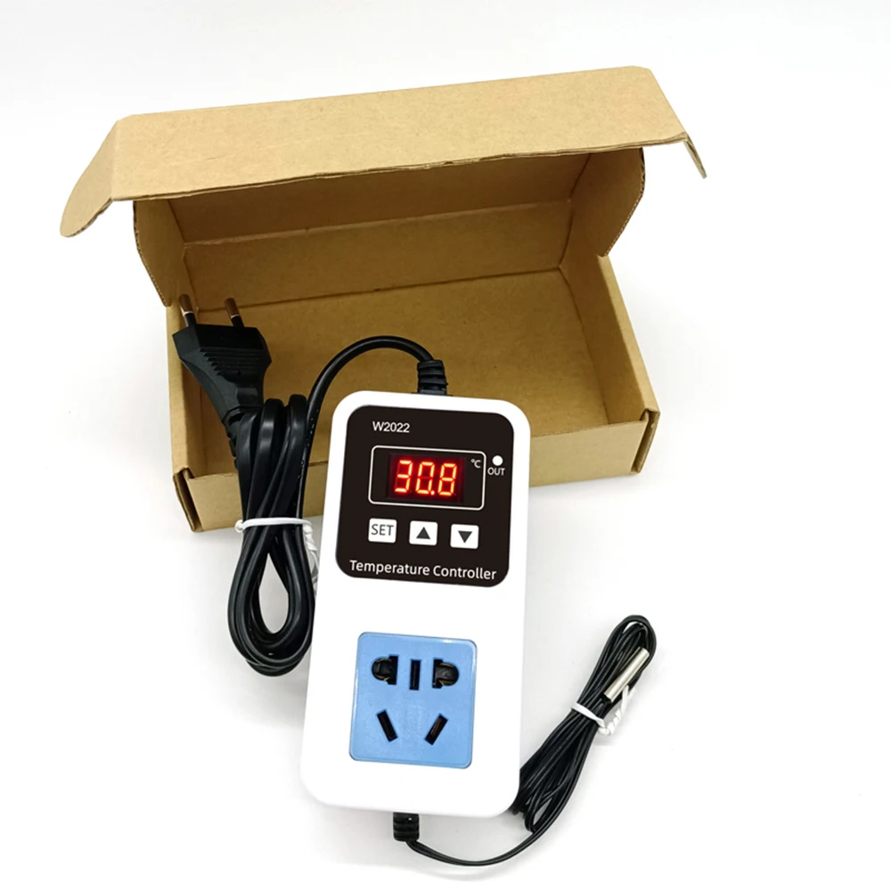 W2022 Digital Temperature Controller Thermostat Socket Thermostat Switch 220V Temperature Controller With Plug