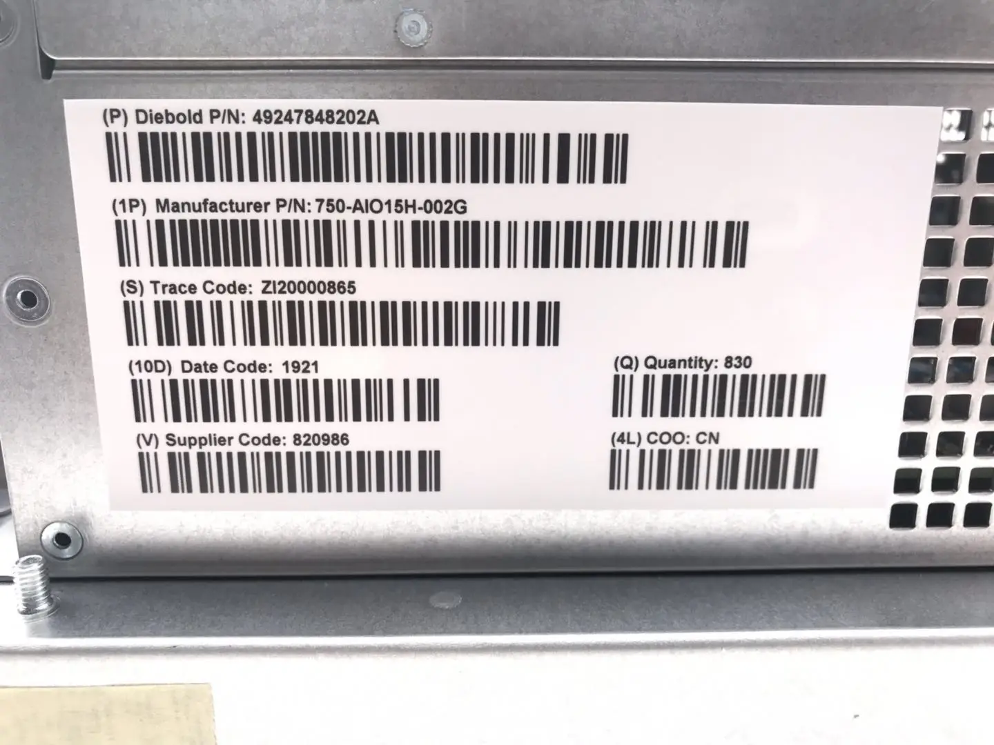 PRCSR BASE CI5 2.7GHZ 4GB 15IN STD 49247848202A 49-247848-202A 