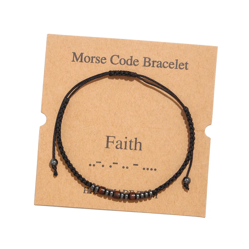 Morse Code Beads Bracelets Unique Secret Message Jewelry