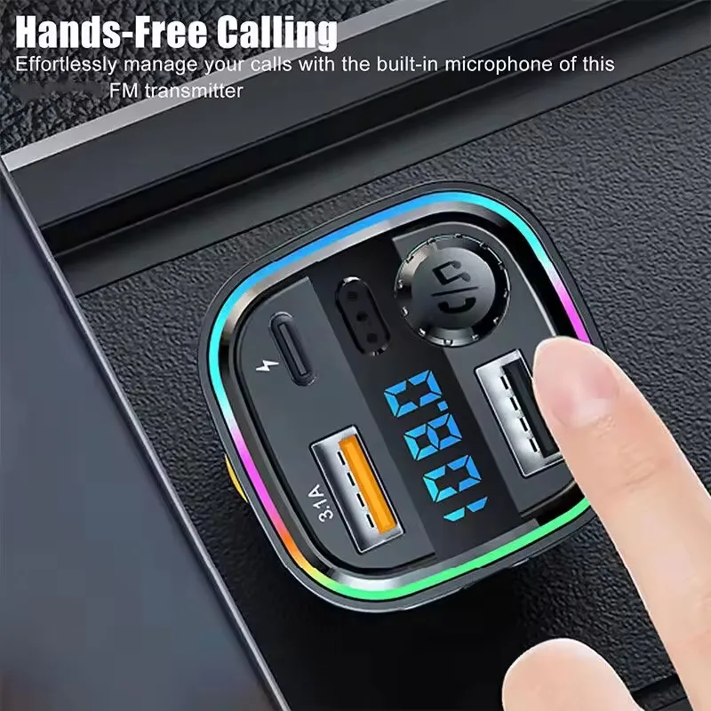 Soomfon Tft Color Large Screen Dual Usb Charger Wireless Handsfree Car Mp3 Player Car Fm Transmitter