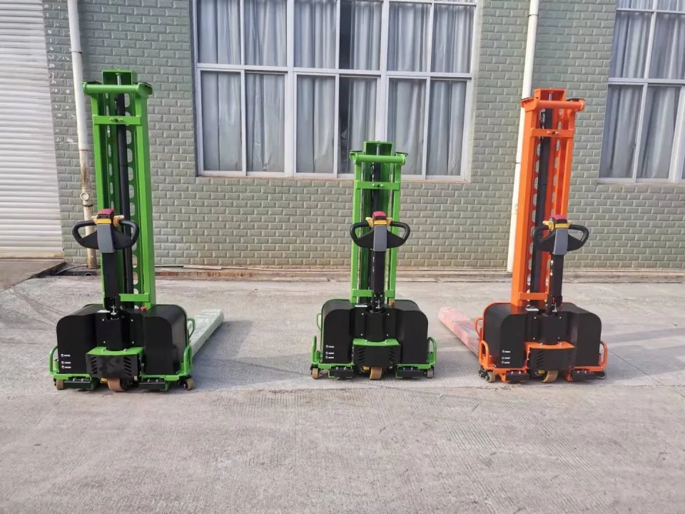Self Loading Stacker Electric Stacker Mini Dumper Self Loading 1100mm 1300mm DC Portable Electric Stacker for Van Truck