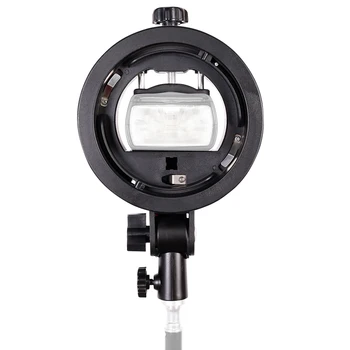 E052 Short S-type Bracket Holder With Handle Grip for Camera Photo Studio Flash Light Suitable detail image