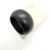 Brazalete ancho de cuero negro