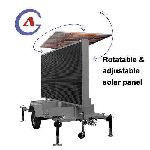 Solar Led Dynamic Traffic Variable Message Sign Mobile Vms Sign Trailer Raider Speed Sign