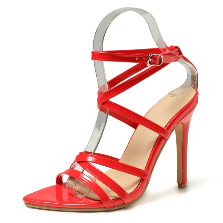 2020 Stylish Summer Yellow Party Open Toe High Heels Sandals