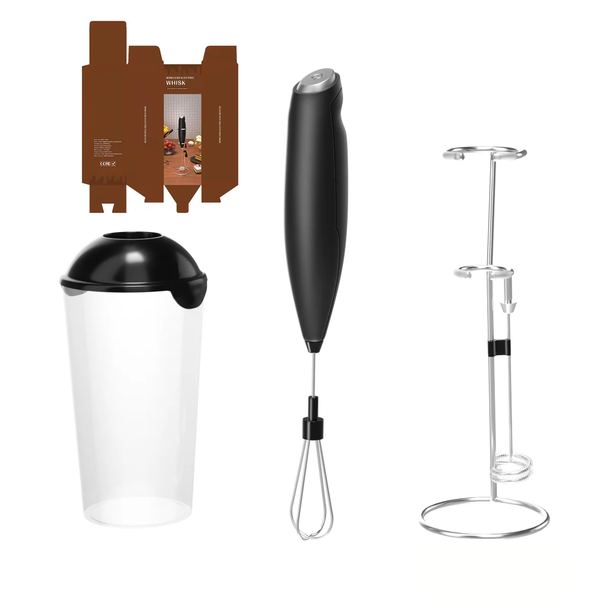 Cappuccino Battery Handheld Automatic Manual Milk Frother,Hand Electric