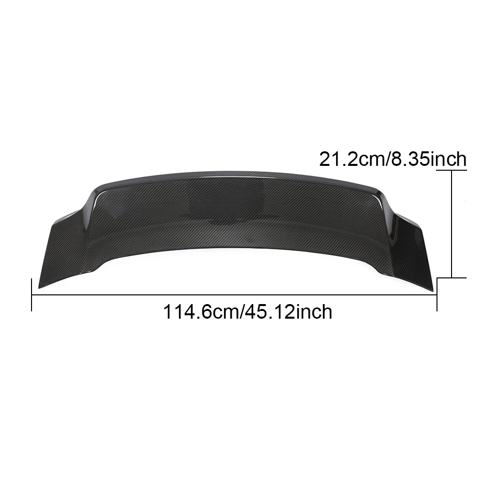 Modify Luxury Dry Carbon Fiber Car Duck Wing Spoiler for
