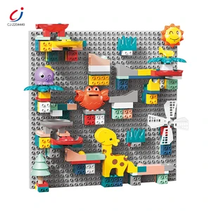 Educational Toys 244PCS Crab Slide Track Marble Run Building Block Diy Toy Wall Blocks Building Play Toy