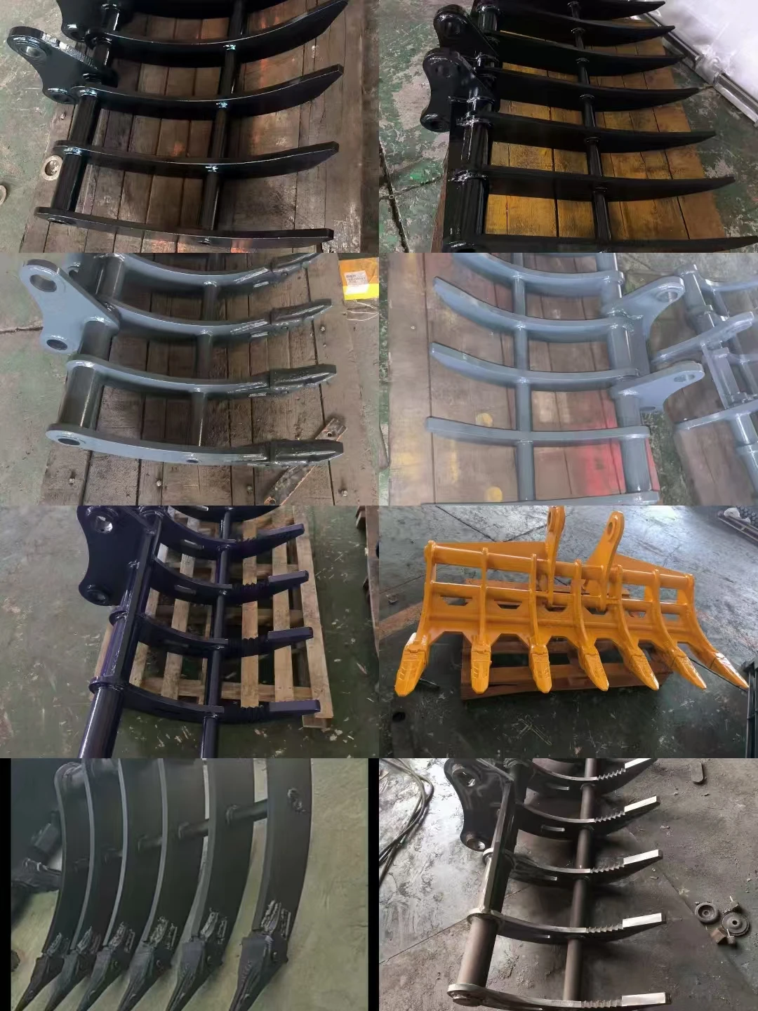 Trackhoe Rake Sizes New Excavator Rake for Construction and Farming for Land Clearing ...
