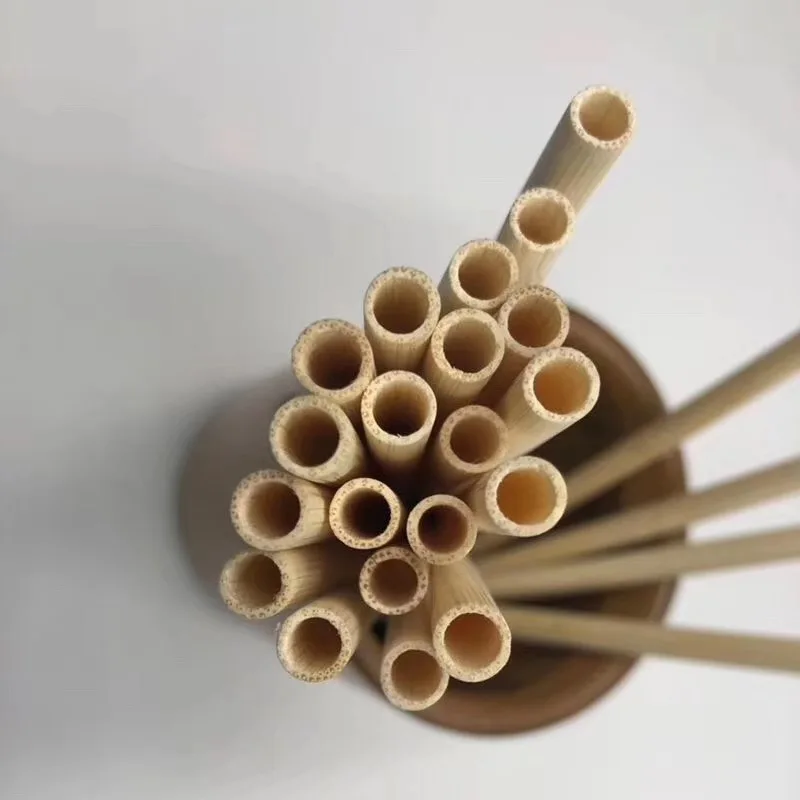 100 Natural Biodegradable Minor Caliber 20cm Reusable Straws Custom