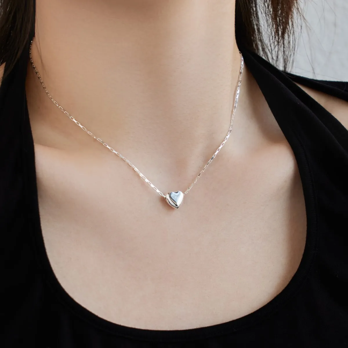 KAKODIY luxury design exquisite Korean style heart-shaped necklace 18K gold-plated jewelry 925 Sterling Silver accessories women's necklace detail 4