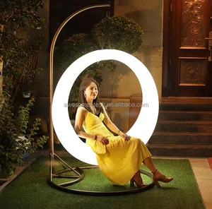 LED designed for outdoor decoration and featuring a swinging function Glowing Swing lamp