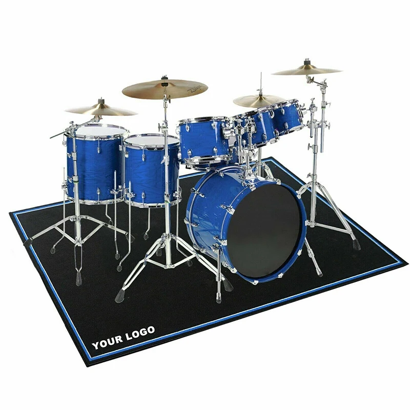 Custom Design Drum Mat Soundproof Indoor Drum Rug