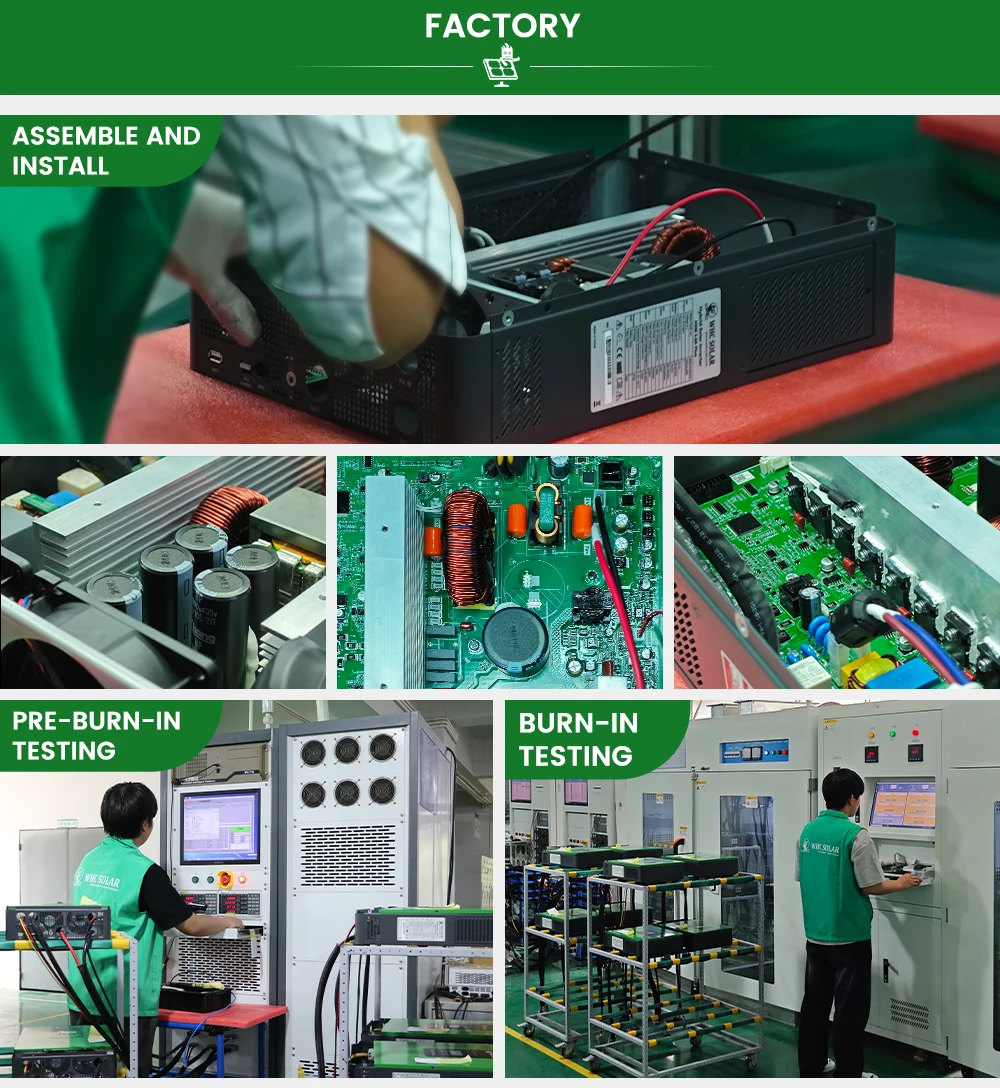 WHC 태양광 인버터 하이브리드 제조업체 오프그리드 순정사인파 전원 하이브리드 태양광 인버터 하이브리드 컨버터 변환기