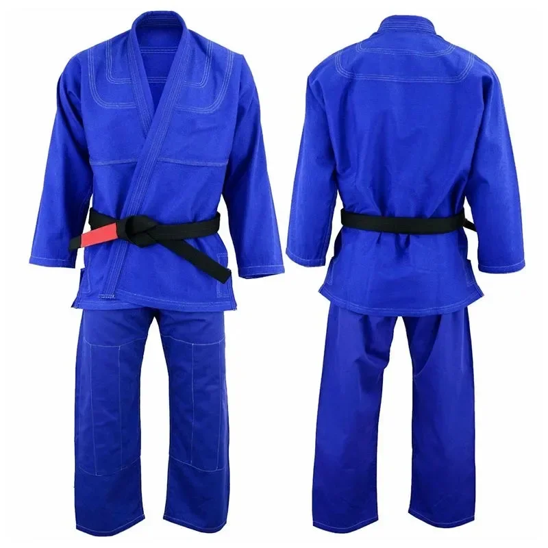 Custom Logo Heavy Weight Karate Uniforms Solid Color Martial Arts Taekwondo Jiu Jitsu Kimono Unisex Cotton Set  Made in Pakistan