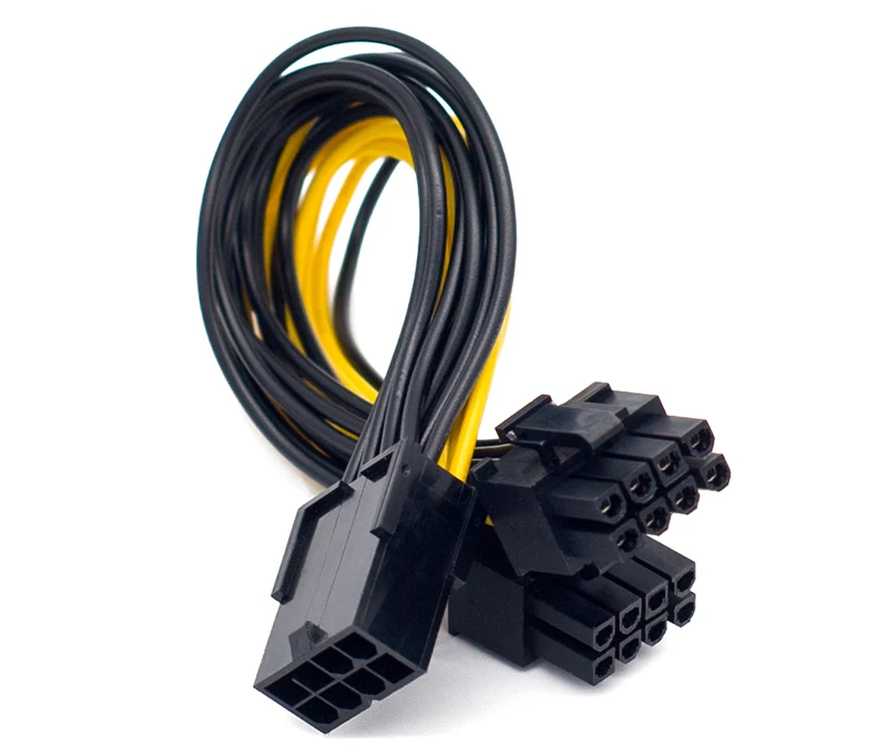 PCI-E6ピンからデュアル62ピン (6ピン/8ピン) パワースプリッター