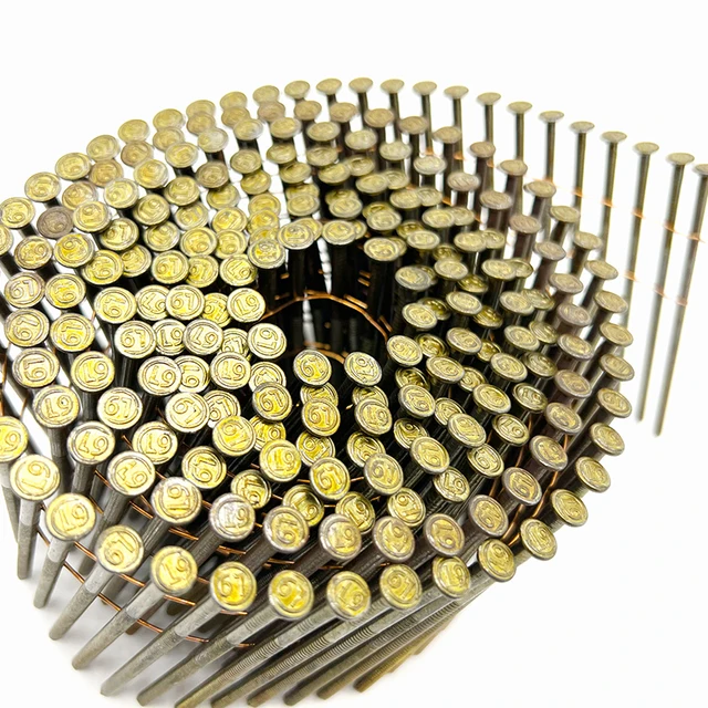 Coil Pallets Collated  Ring Shank Spiral  15 Degree Wire Nails Screw 3.4/3.6x40 TA  EPAL Ring Shank Coil Nails