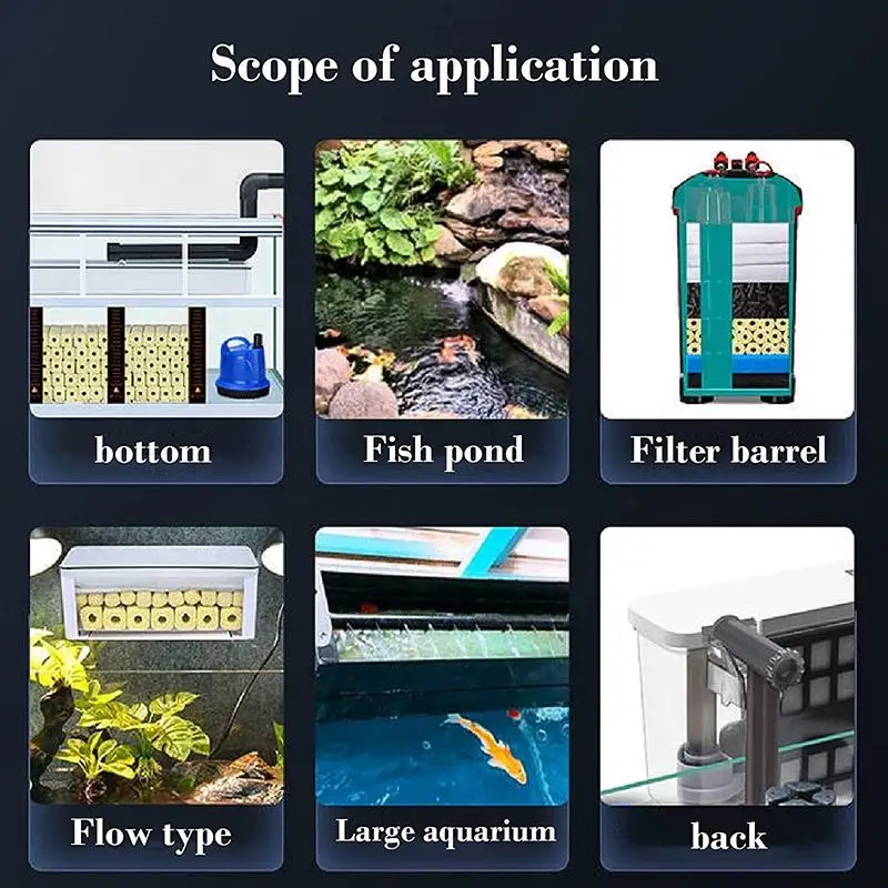 12 in 1 Aquarium Filter Media Bio Balls Filter Pond Bio Filter ...