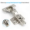 35mm cup one way fixed hydraulic hinge(4 hole bottom)