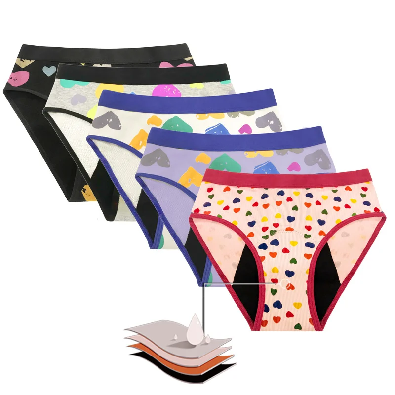 Teen Print Period Boyshort construction and fit reference